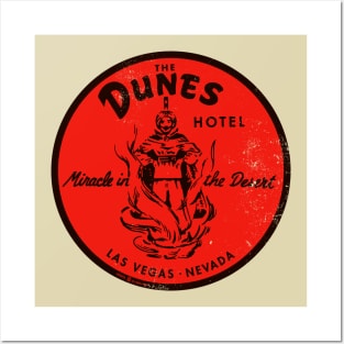 Vintage Retro the Dunes Casino Resort Las Vegas Posters and Art